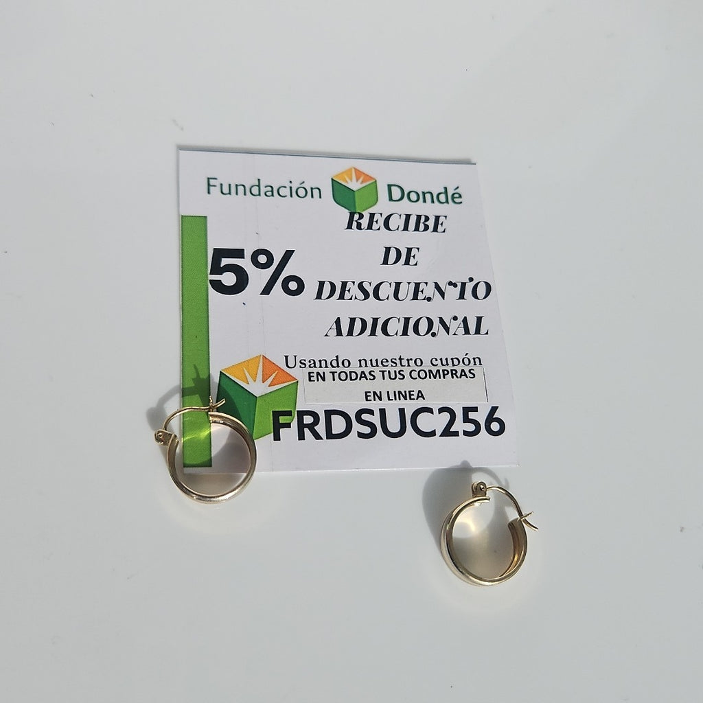 ARETES ARRACADAS ORO 10K 1.6 GR (NUEVO)