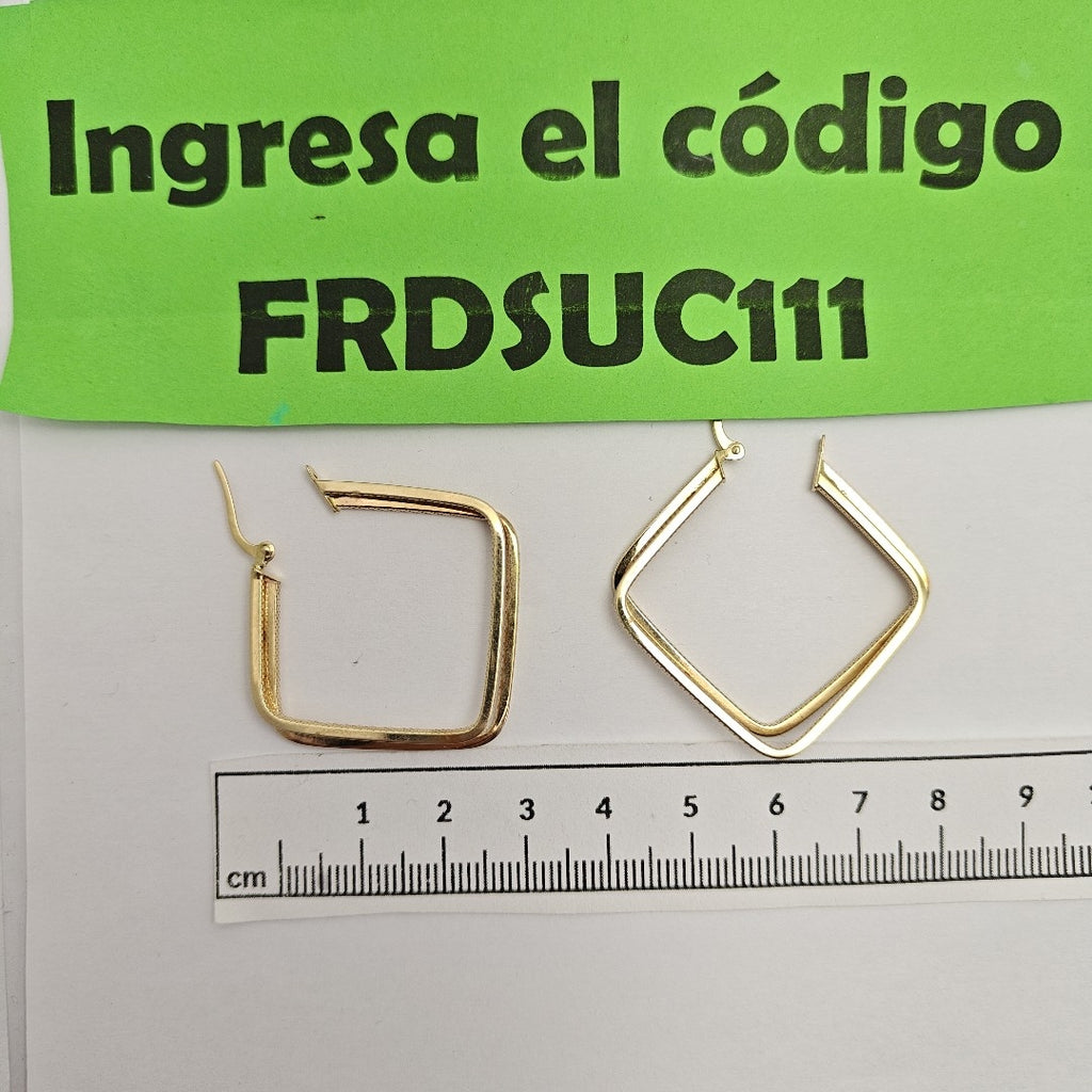 ARRACADAS PAR ORO 14 K 4,20 GRMS (SEMINUEVO)