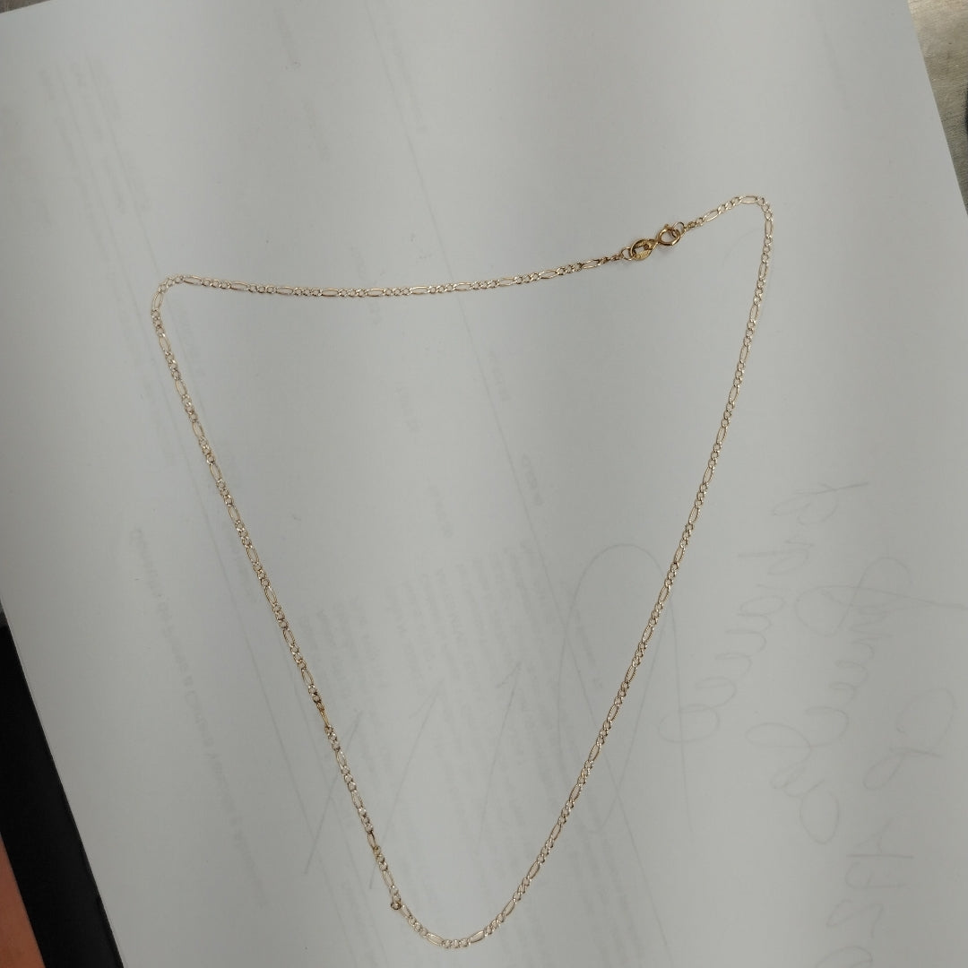 CADENA ORO, RODIADO 14 K 1.8 GRMS (SEMINUEVO)