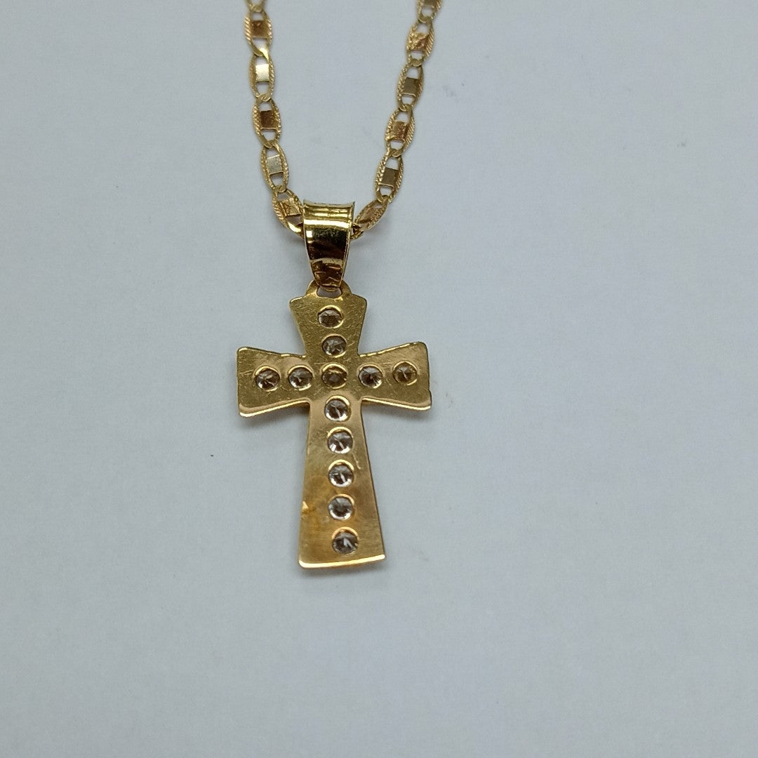 CADENA, CRUZ ORO 10 K 1.7 GRMS (SEMINUEVO)