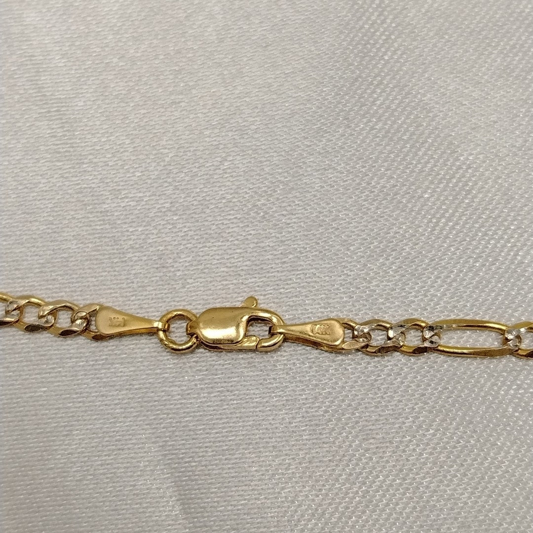 CADENAS 3X1 DIAMANTADA ORO 14K 55 CM 8.4 GR (NUEVO)