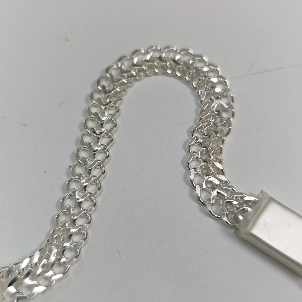 PULSERA TEJIDO CHINO PLATA .925 18 CM 7.5 GR (NUEVO)