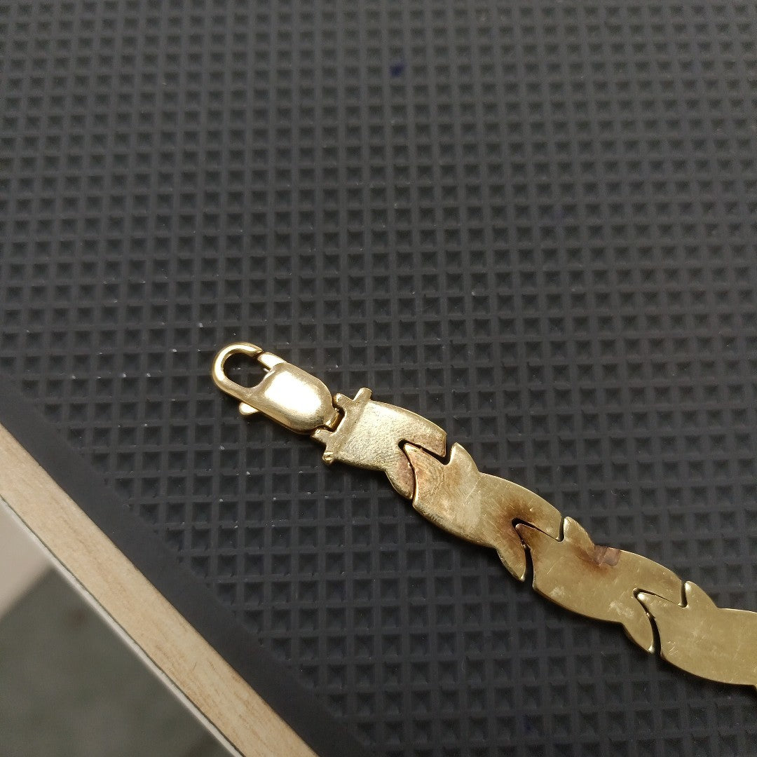 PULSERA ORO COMBINADO 10 K 12,00 GRMS (SEMINUEVO)