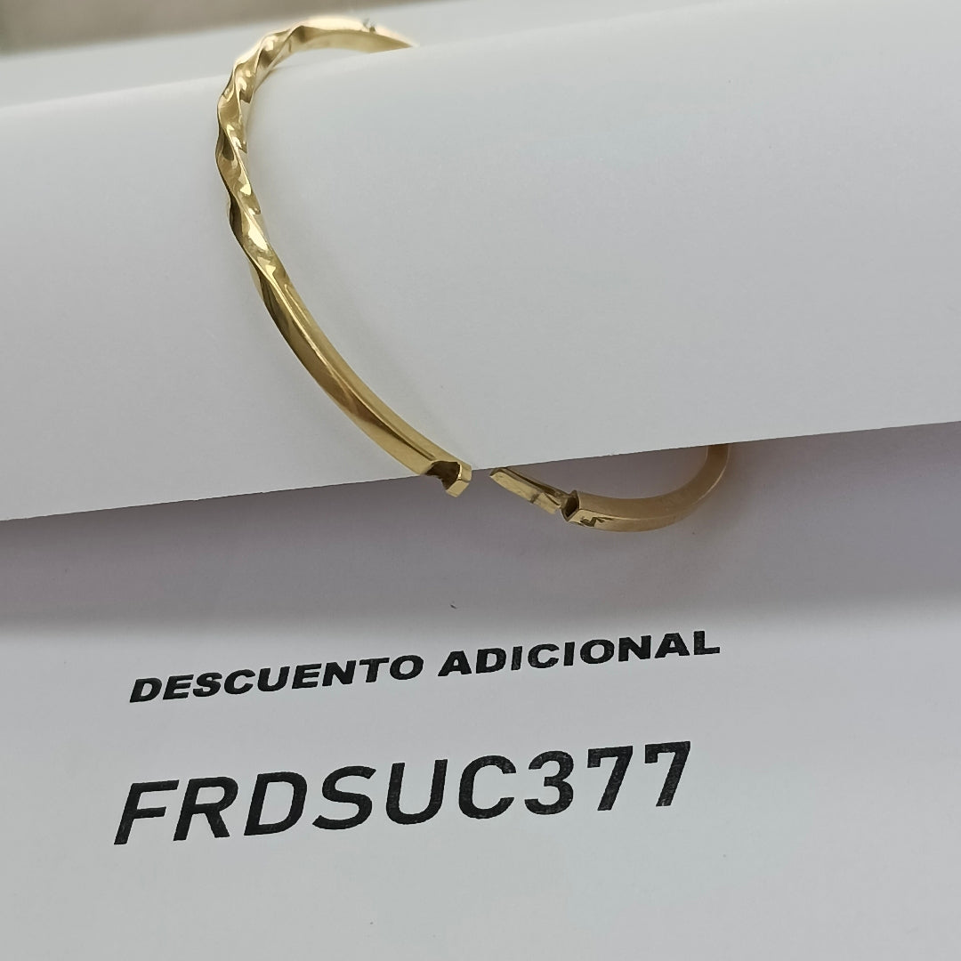 PULSERA RIGIDA ORO 14 K 5 GRMS (SEMINUEVO)