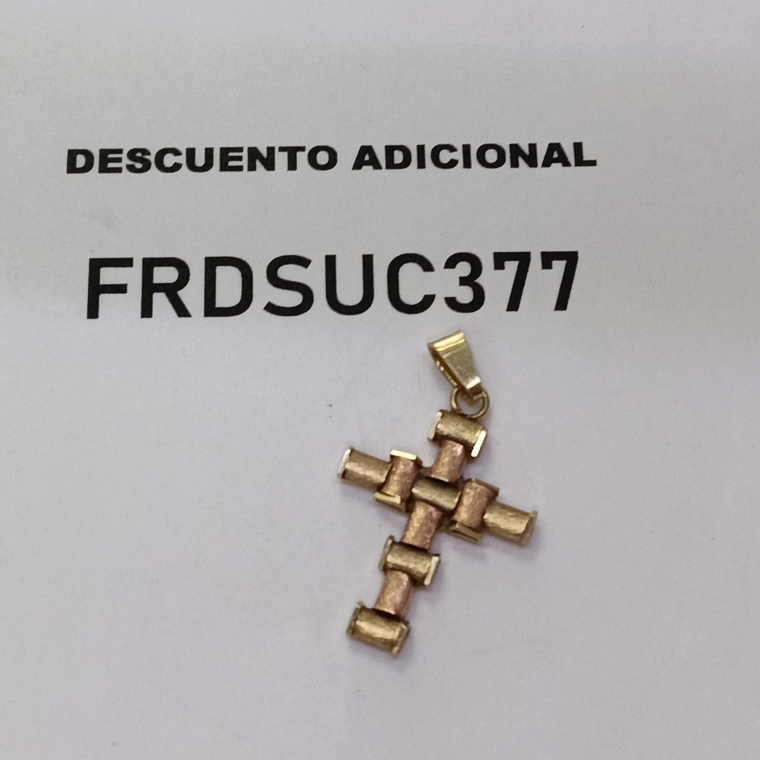 CRUZ, DIJE ORO 14 K 2 GRMS (SEMINUEVO)