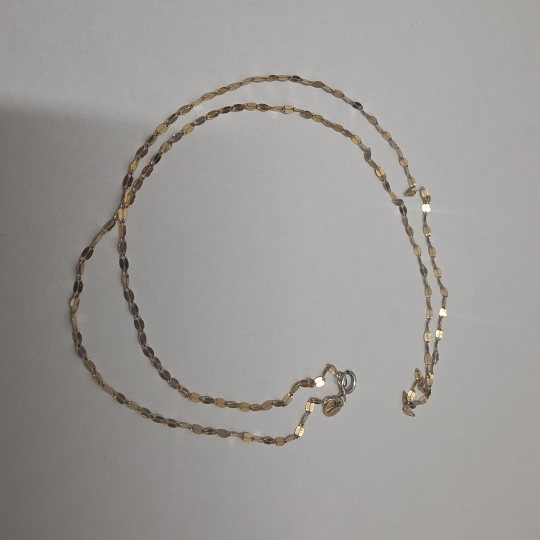 CADENA ORO, ORO COMBINADO 14 K 1 GRMS (SEMINUEVO)