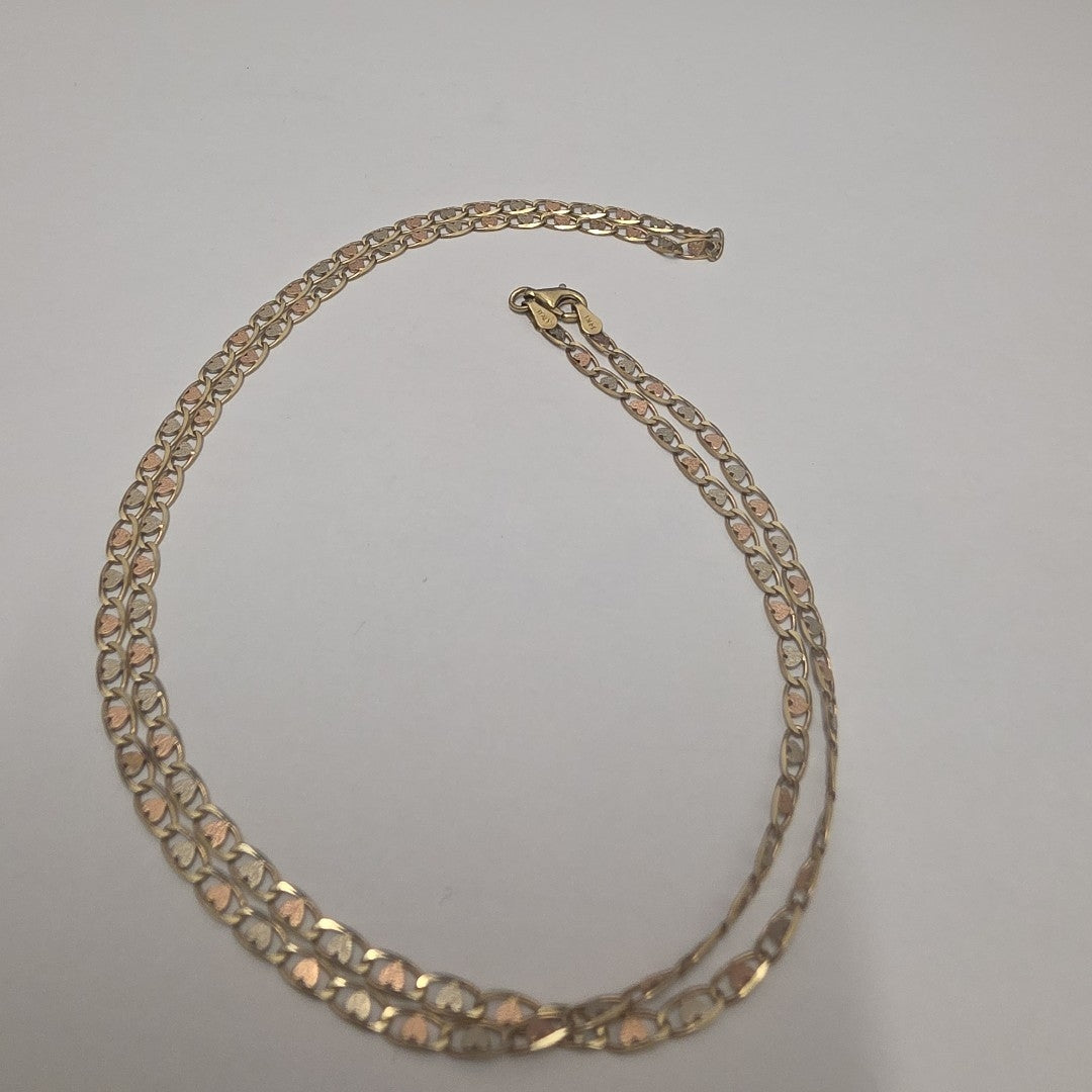 CADENA ORO COMBINADO 14 K 8.9 GRMS (SEMINUEVO)