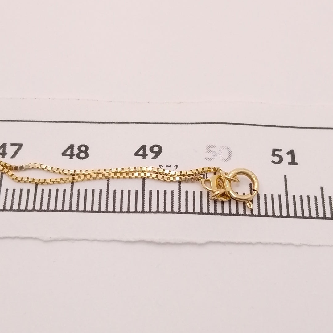 CADENA ORO, ORO COMBINADO 14 K 2.6 GRMS (SEMINUEVO)