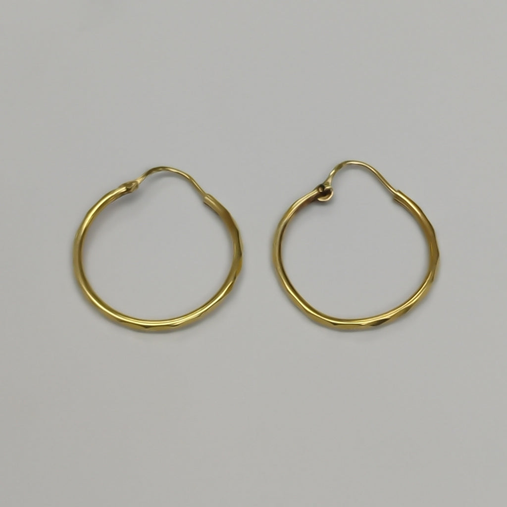 ARRACADAS PAR ORO 14 K 1.5 GRMS (SEMINUEVO)