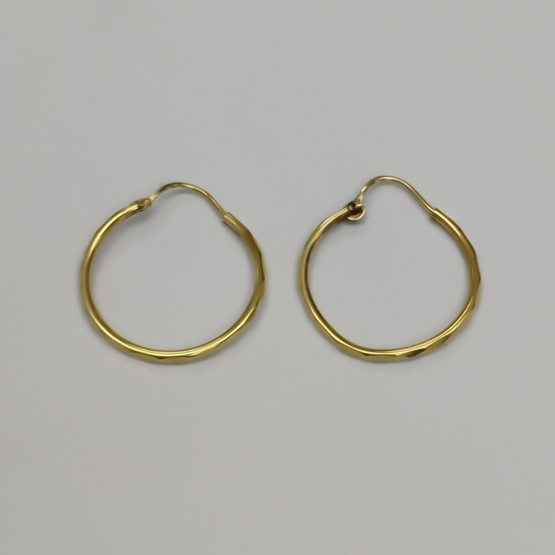 ARRACADAS PAR ORO 14 K 1.5 GRMS (SEMINUEVO)