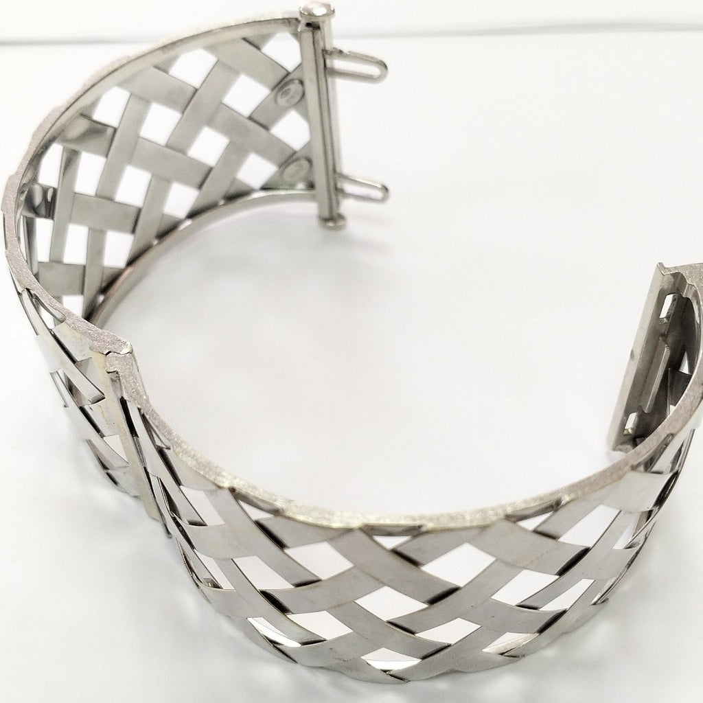BRAZALETE ORO BLANCO 18 K 61 GRMS (SEMINUEVO)