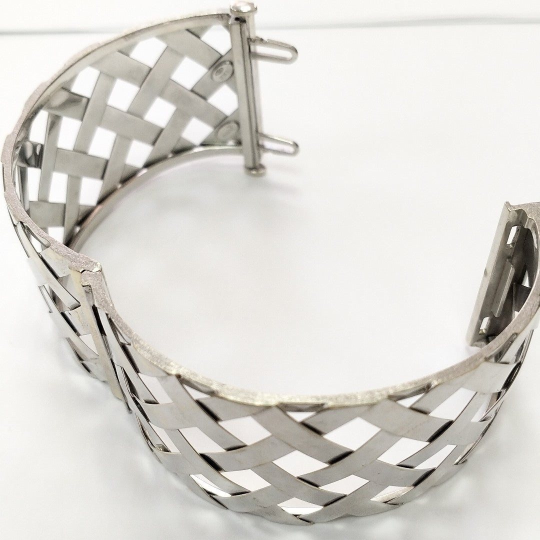 BRAZALETE ORO BLANCO 18 K 61 GRMS (SEMINUEVO)