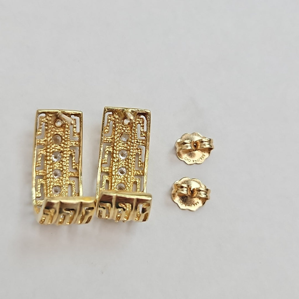 BROQUELES PAR ORO 14 K 4,00 GRMS (SEMINUEVO)
