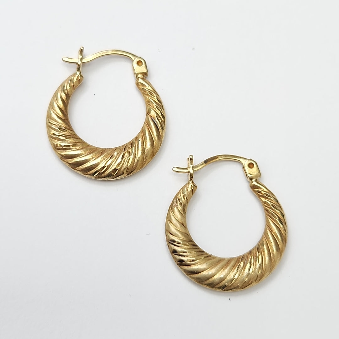 ARRACADAS PAR ORO 14 K 1.5 GRMS (SEMINUEVO)