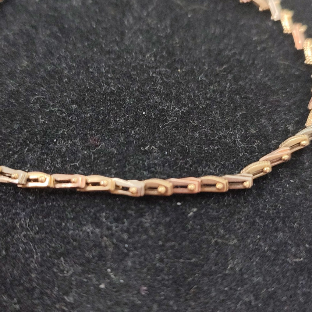 PULSERA ORO, ORO COMBINADO 14 K 6.8 GRMS (SEMINUEVO)