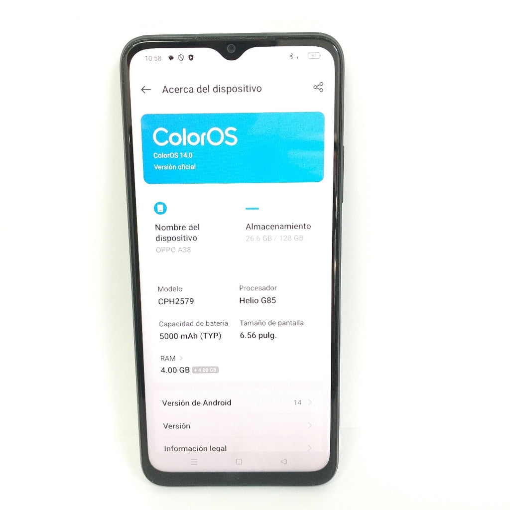 CELULAR OPPO A38 CPH2579 (2023) 128 GB 4 GB RAM (SEMINUEVO)
