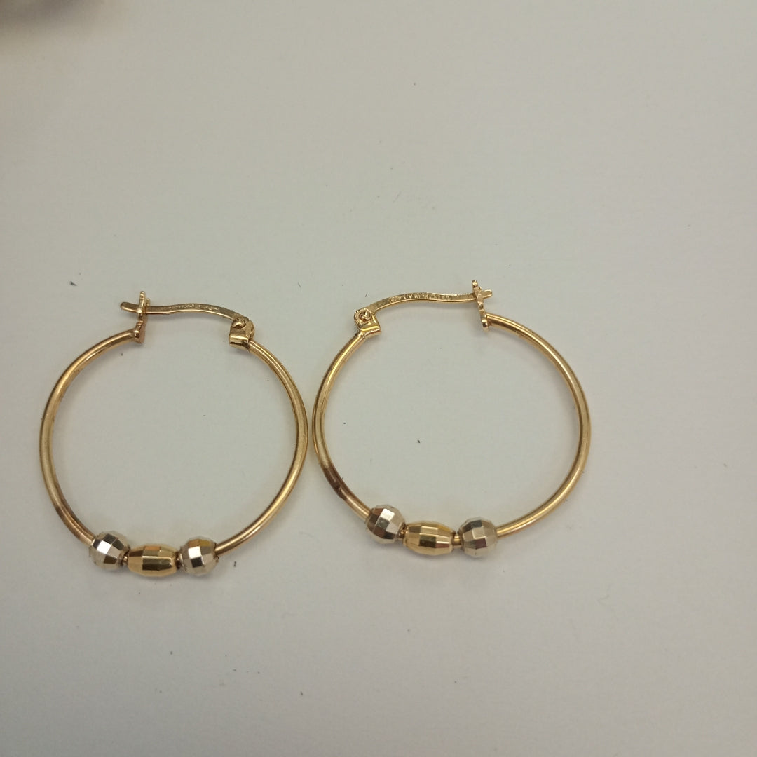 ARRACADAS PAR ORO COMBINADO 10 K 2,00 GRMS (SEMINUEVO)