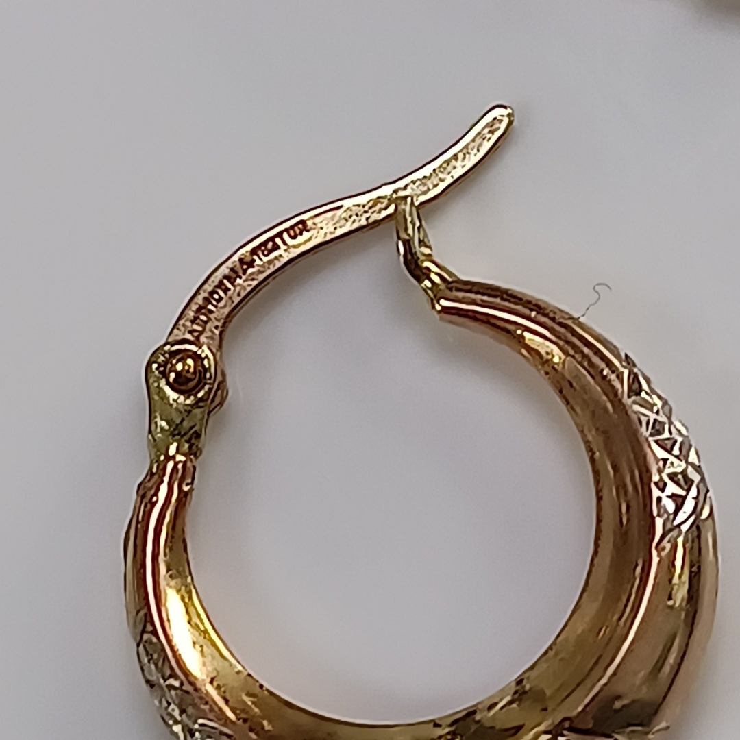 ARRACADAS PAR ORO 10 K 2.8 GRMS (SEMINUEVO)