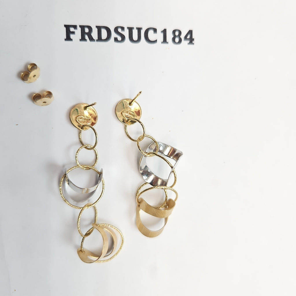 BROQUELES PAR ORO 14 K 6,90 GRMS (SEMINUEVO)