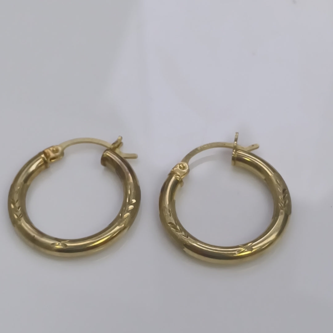 ARRACADAS PAR ORO 10 K 1.9 GRMS (SEMINUEVO)