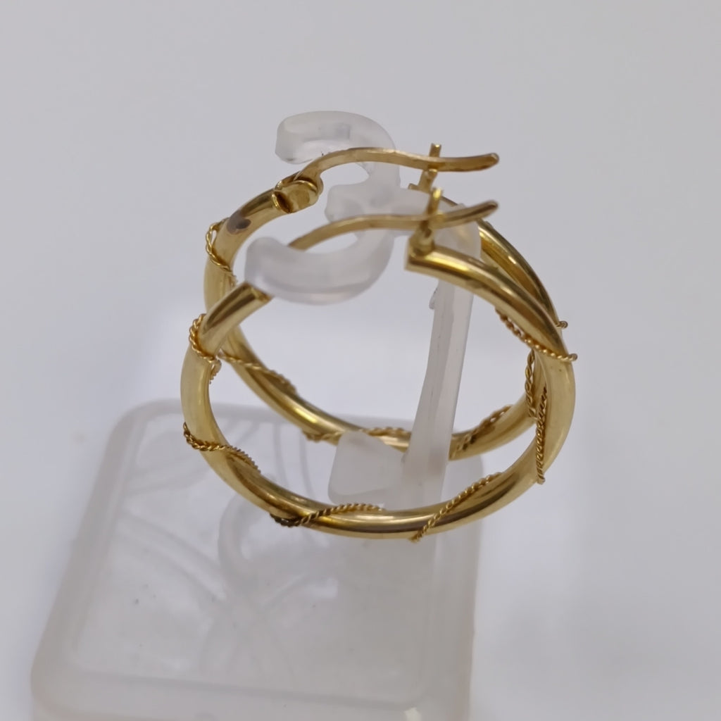 ARRACADAS PAR ORO 14 K 1.7 GRMS (SEMINUEVO)