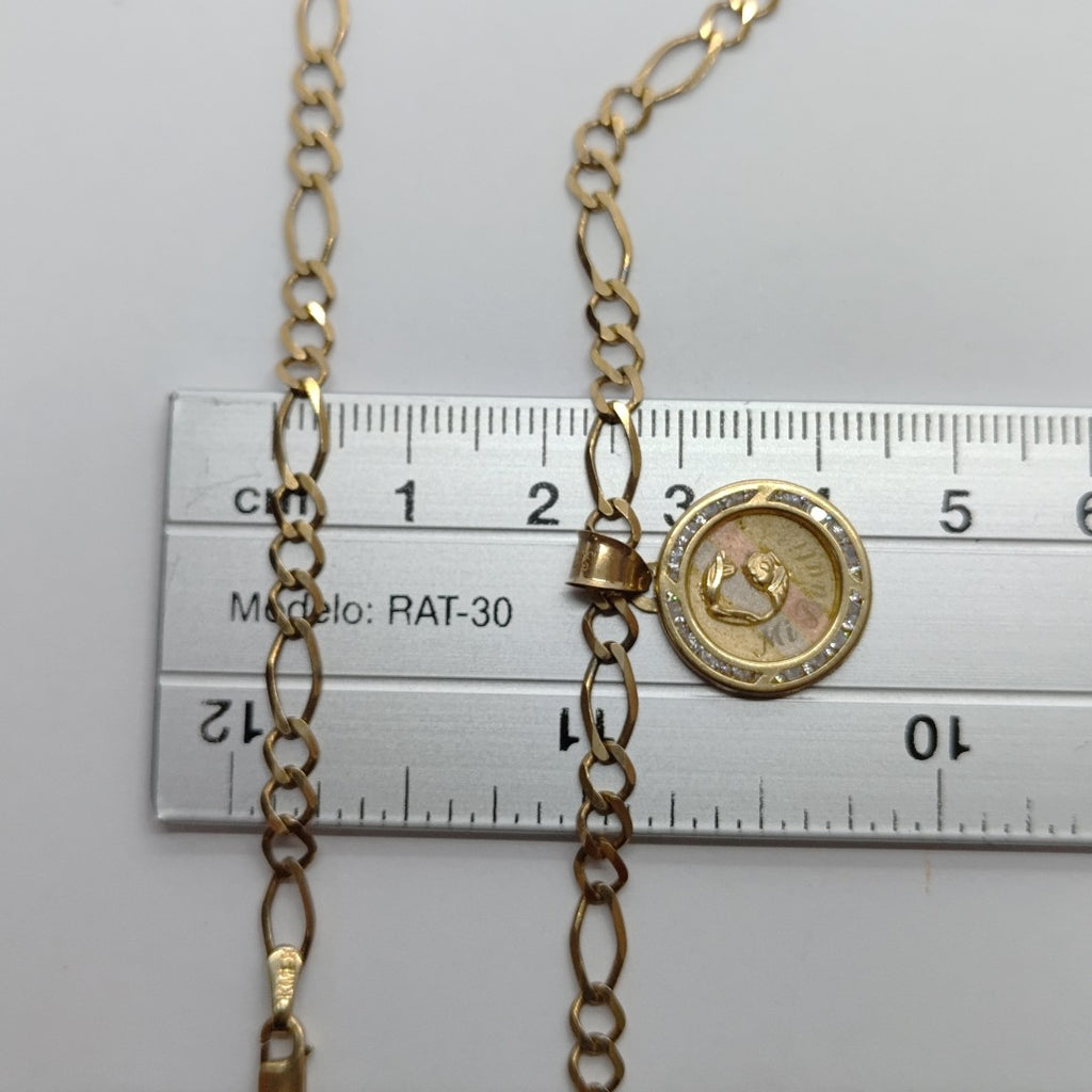 CADENA, DIJE ORO 10 K 7.4 GRMS (SEMINUEVO)