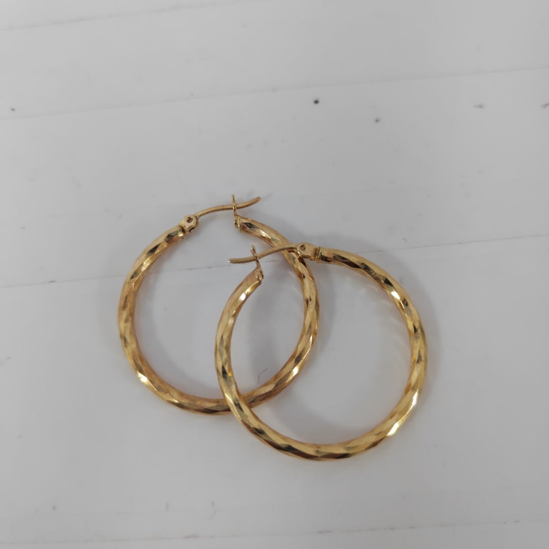 ARRACADAS PAR ORO 14 K 3.4 GRMS (SEMINUEVO)