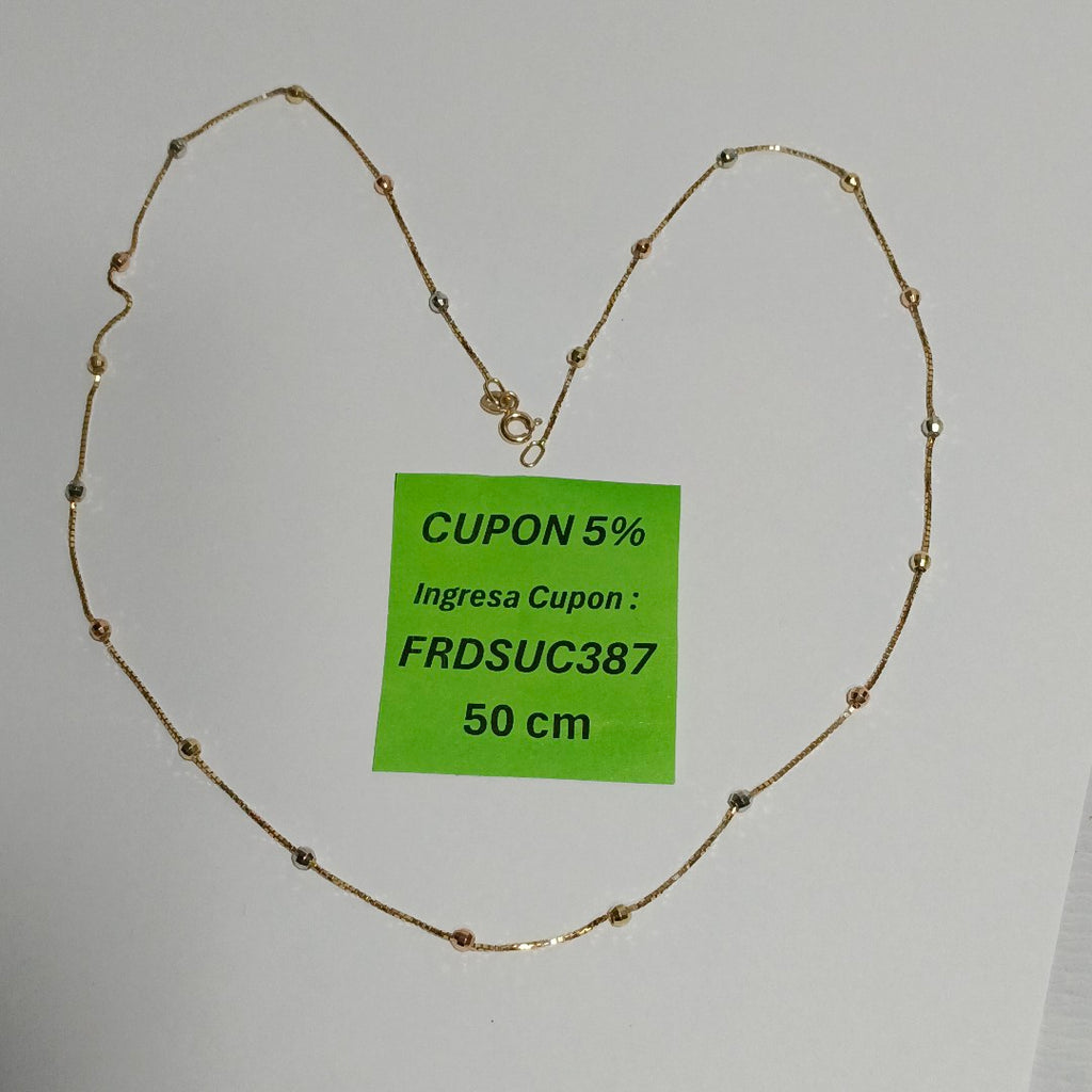GARGANTILLA ORO, ORO COMBINADO 10 K 1 GRMS (SEMINUEVO)