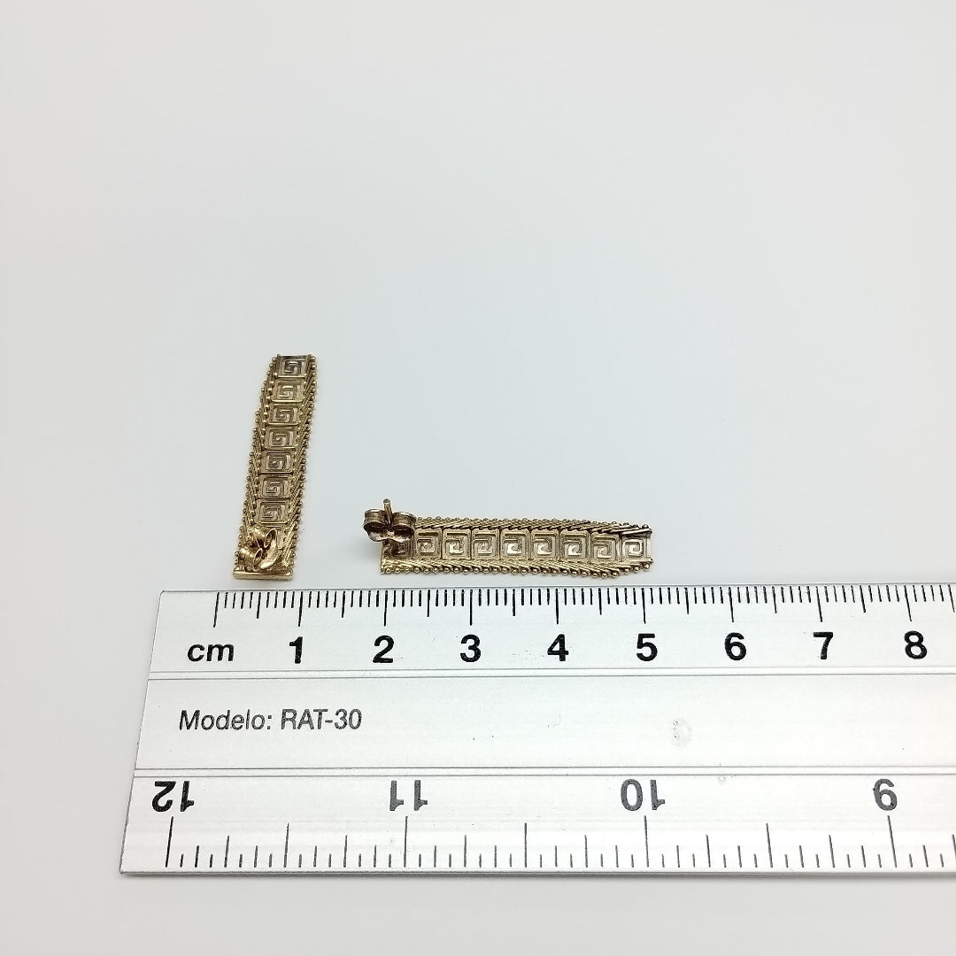BROQUELES PAR ORO 14 K 3,00 GRMS (SEMINUEVO)
