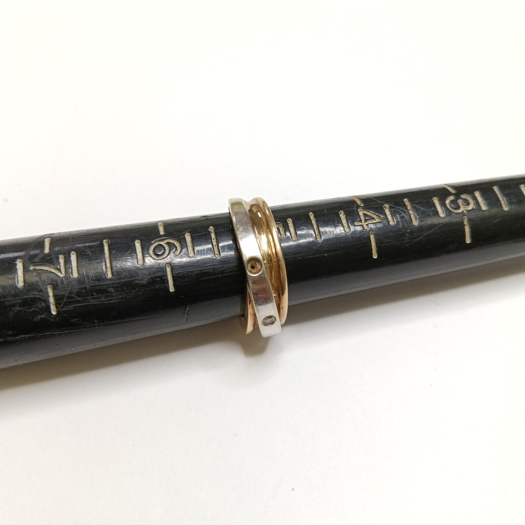 ANILLITO ORO,ORO BLANCO,RODIADO 14 K 4,70 GRMS (SEMINUEVO)