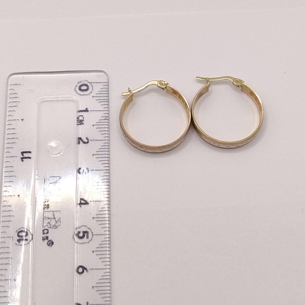ARRACADAS PAR ORO COMBINADO 8 K 2.4 GRMS (SEMINUEVO)