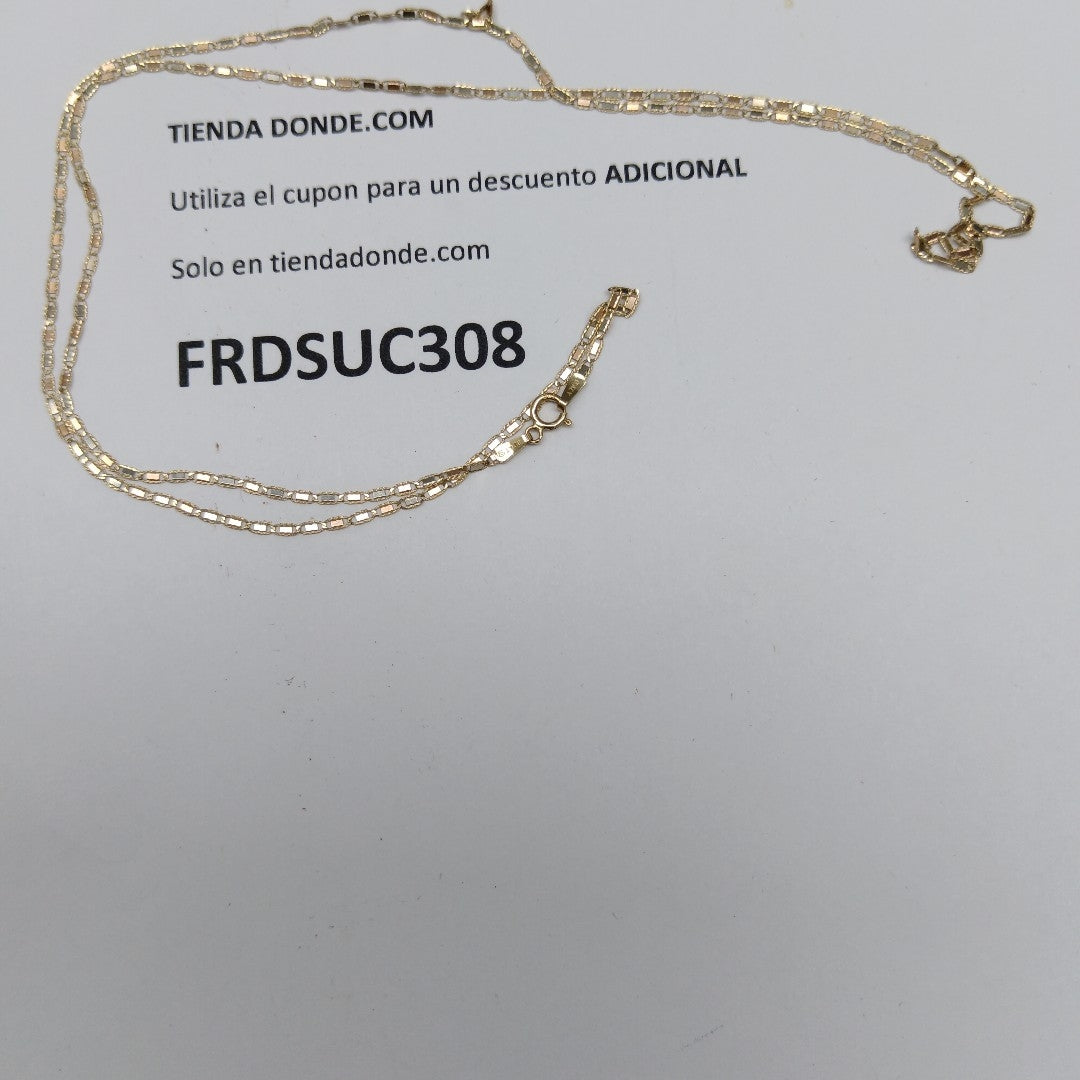 CADENA ORO 14 K 1,60 GRMS (SEMINUEVO)