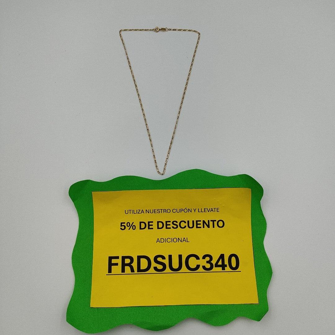 CADENA ORO 14 K 2,80 GRMS (SEMINUEVO)
