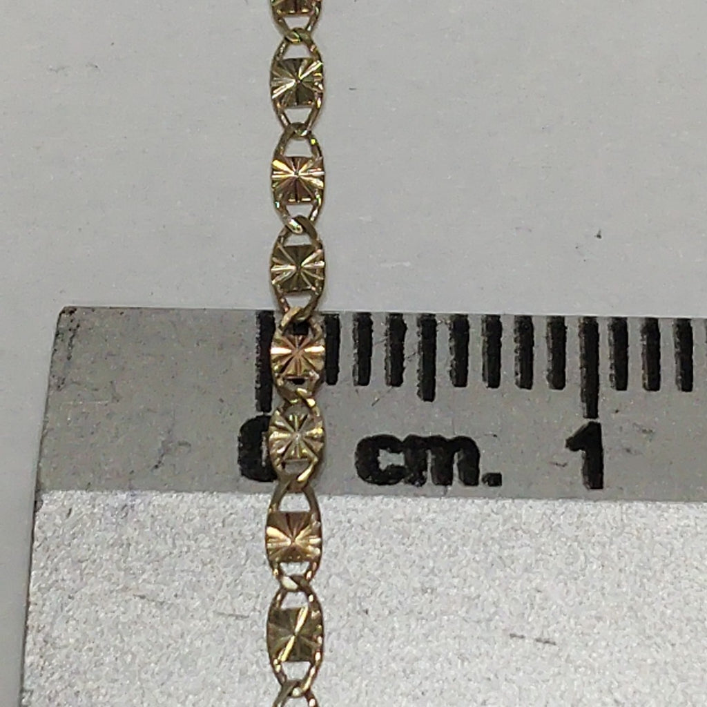 CADENA ORO COMBINADO 10 K 1.6 GRMS (SEMINUEVO)