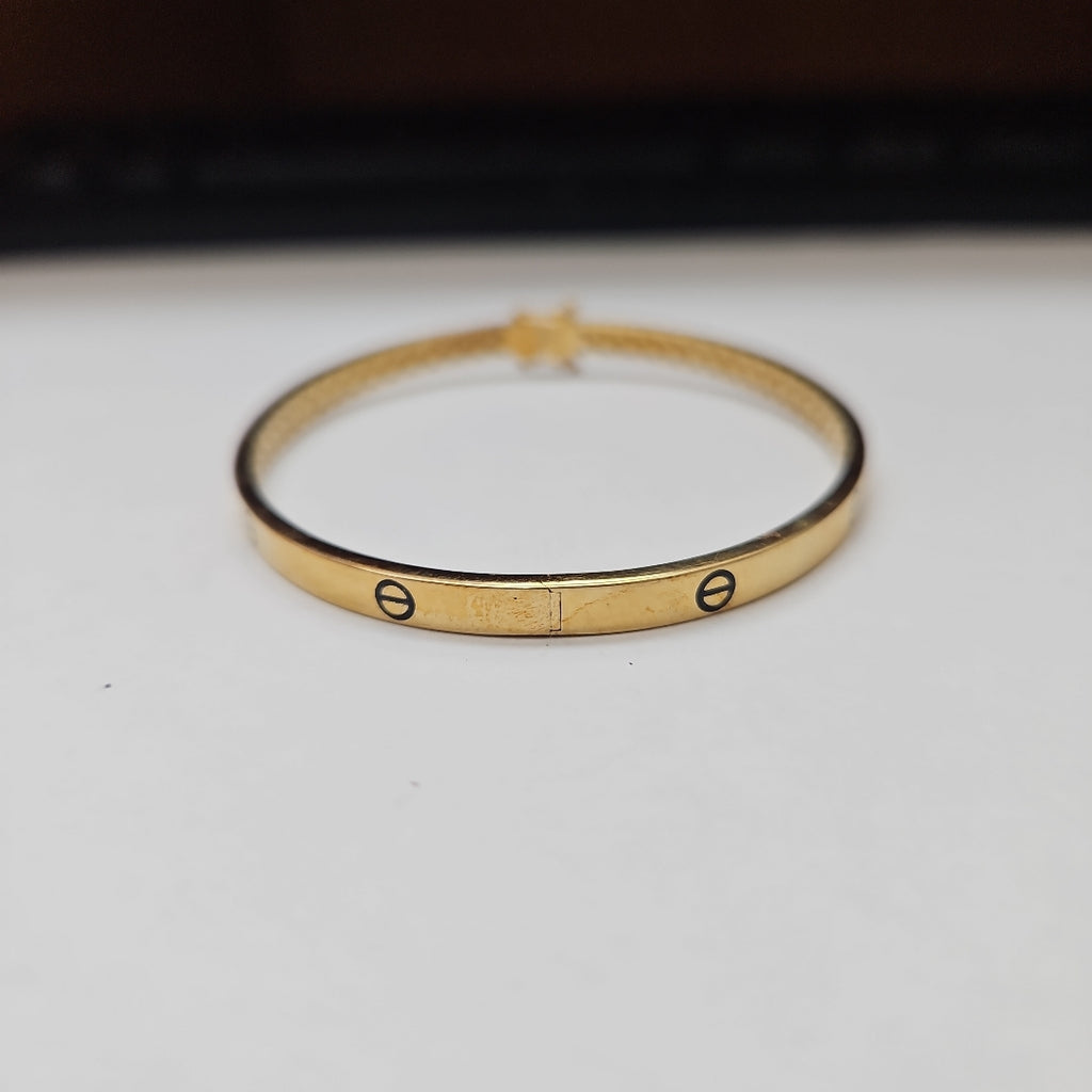 PULSERA RIGIDA ORO 10 K 4.9 GRMS (SEMINUEVO)