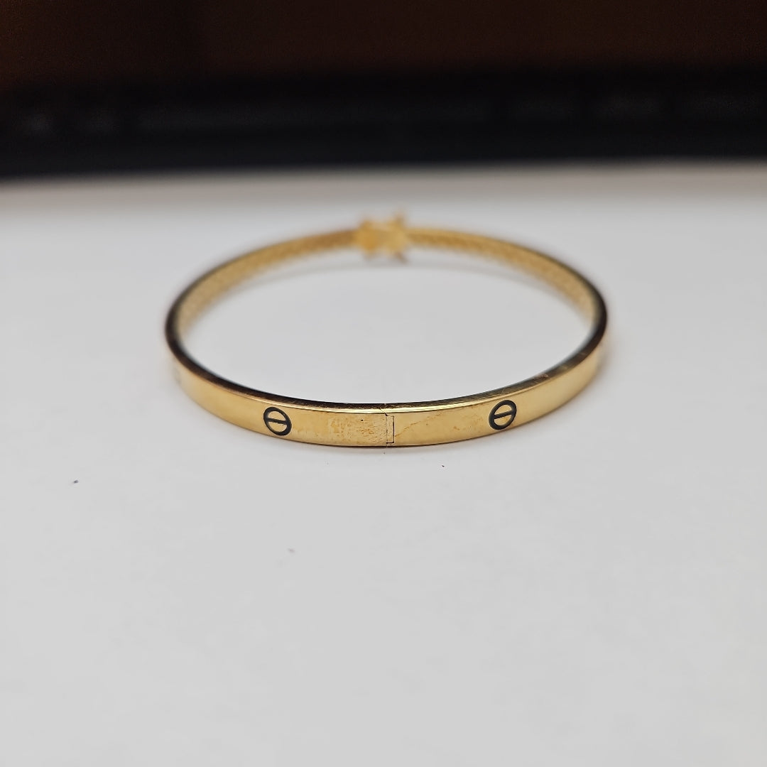 PULSERA RIGIDA ORO 10 K 4.9 GRMS (SEMINUEVO)