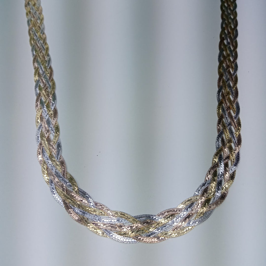 GARGANTILLA ORO COMBINADO 14 K 17.4 GRMS (SEMINUEVO)