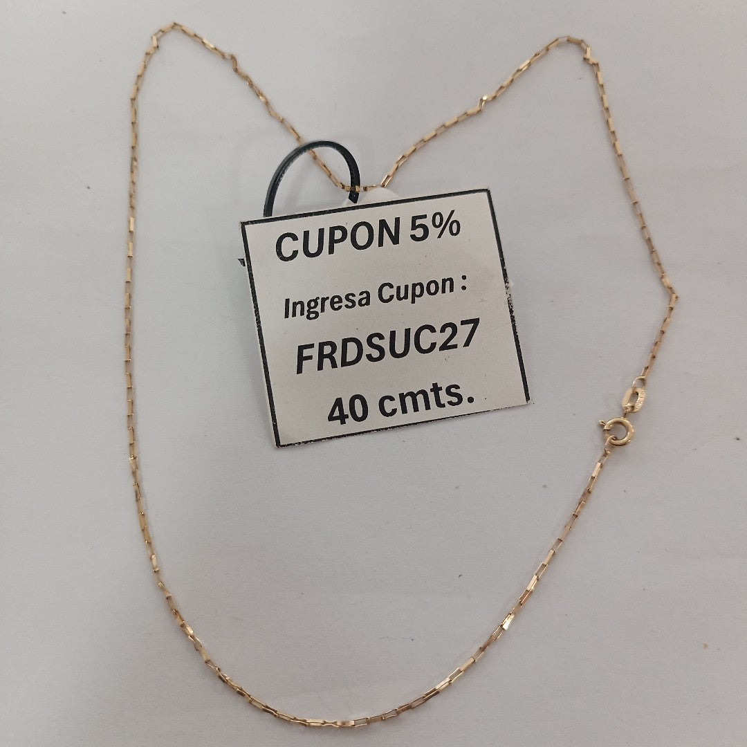 CADENA ORO 10 K 1,90 GRMS (SEMINUEVO)
