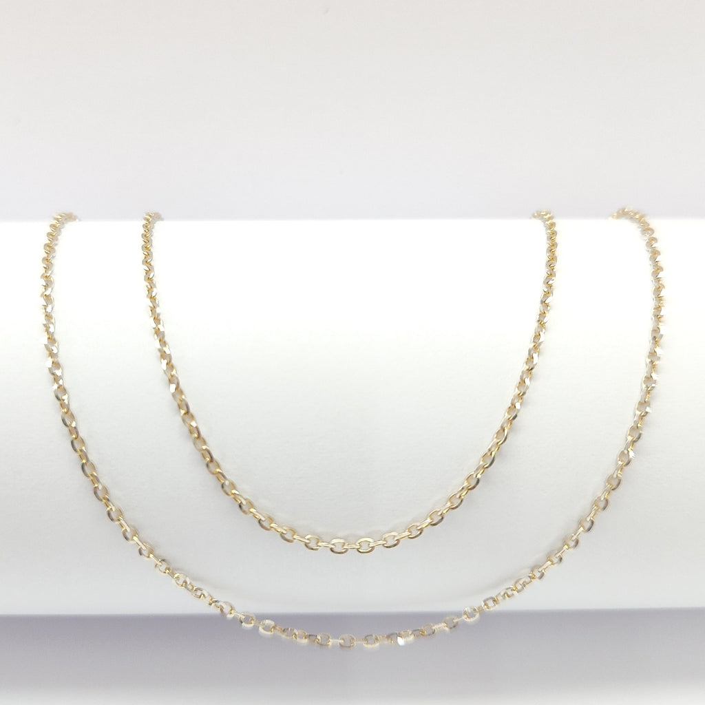 CADENA ORO, RODIADO 14 K 1.9 GRMS (SEMINUEVO)