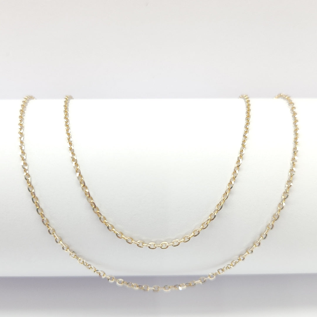 CADENA ORO, RODIADO 14 K 1.9 GRMS (SEMINUEVO)