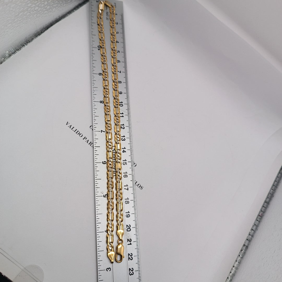 CADENA ORO, ORO COMBINADO 21 K 32.5 GRMS (SEMINUEVO)