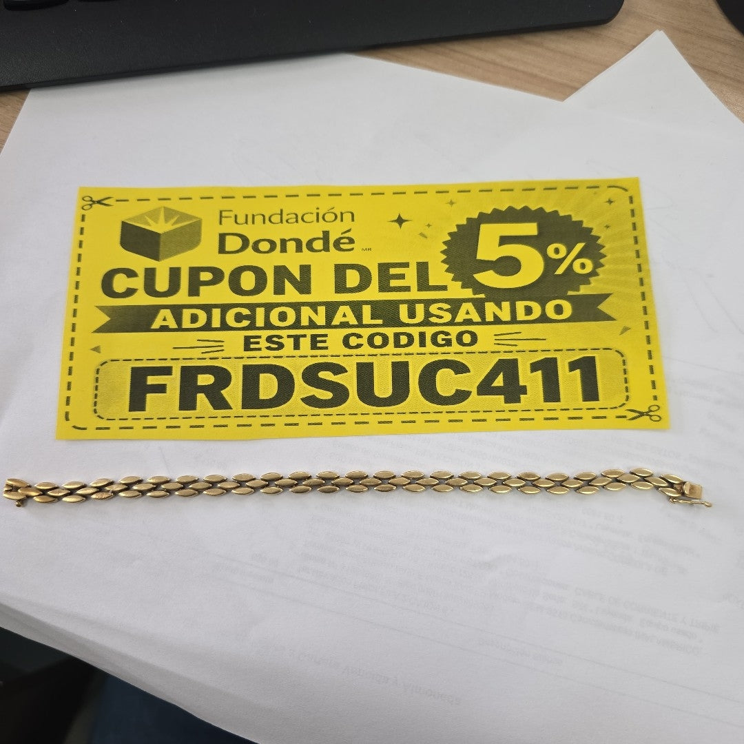 PULSERA ORO 14 K 14.3 GRMS (SEMINUEVO)