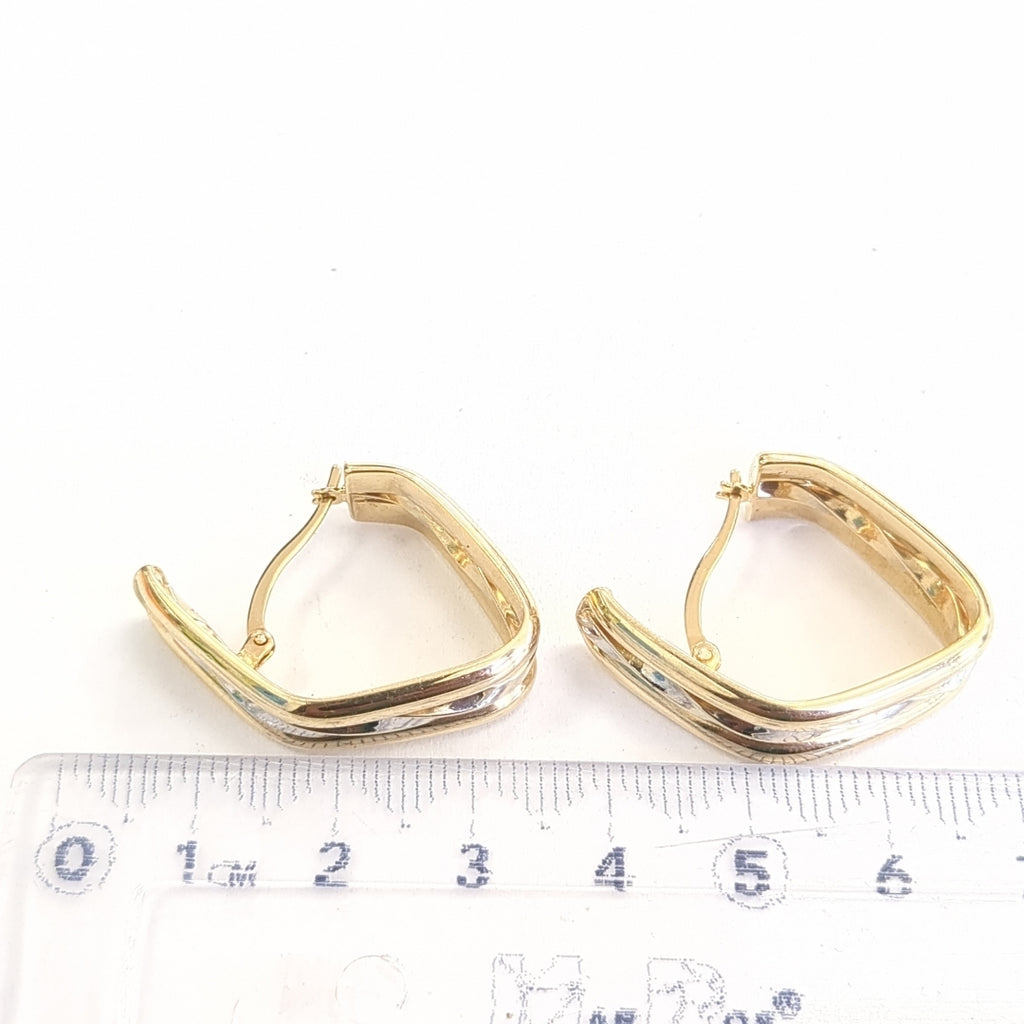 ARRACADAS PAR ORO 14 K 6.4 GRMS (SEMINUEVO)