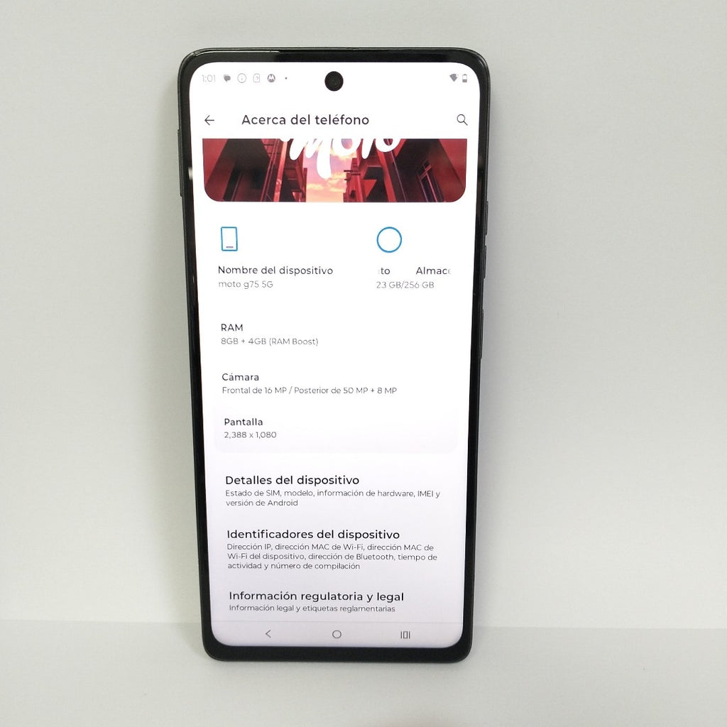 CELULAR MOTOROLA MOTO G75 5G XT2437-2 (2024) 256 GB 8 GB RAM (SEMINUEVO)