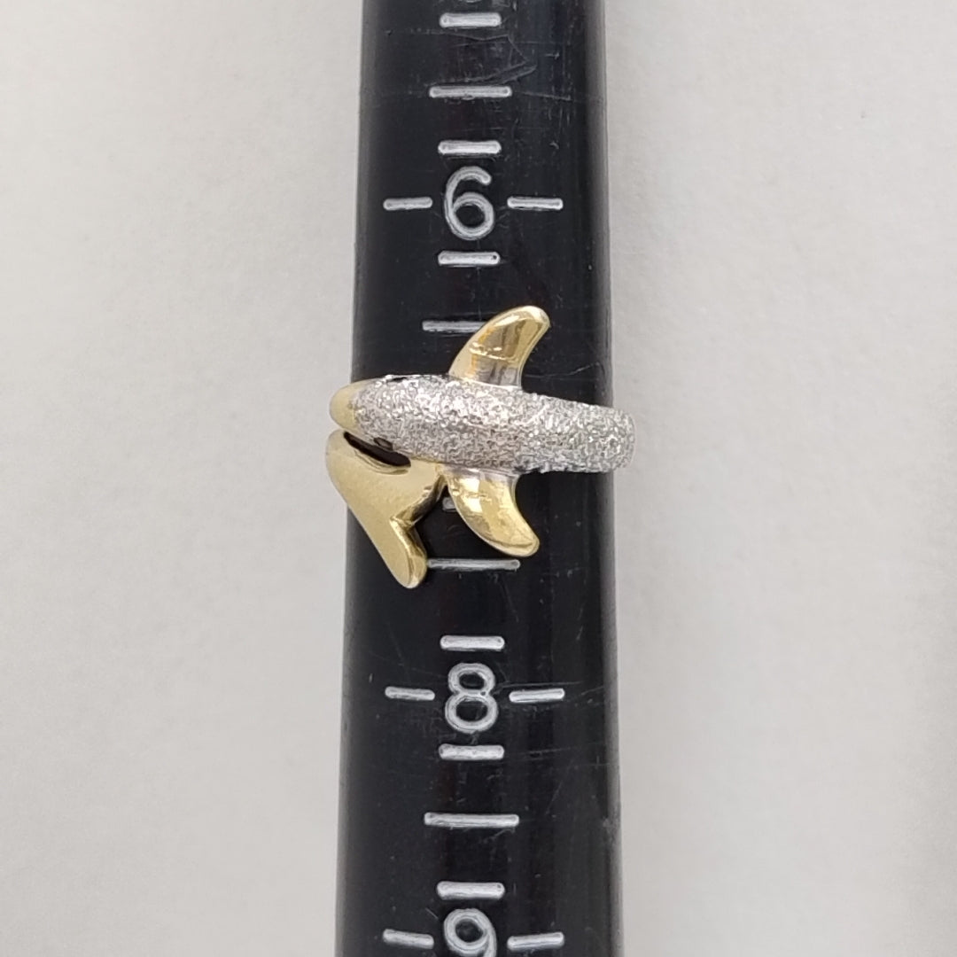 ANILLO ORO, RODIADO 14 K 4.2 GRMS (SEMINUEVO)