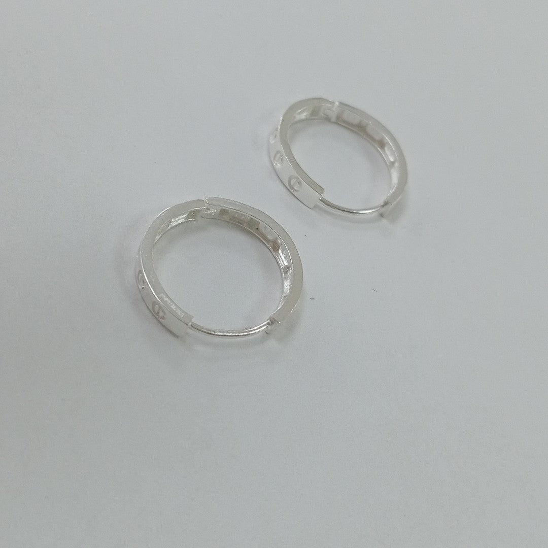 ARETES ARRACADAS FIG TORNILLOS PLATA .925 2.73 GR (NUEVO)