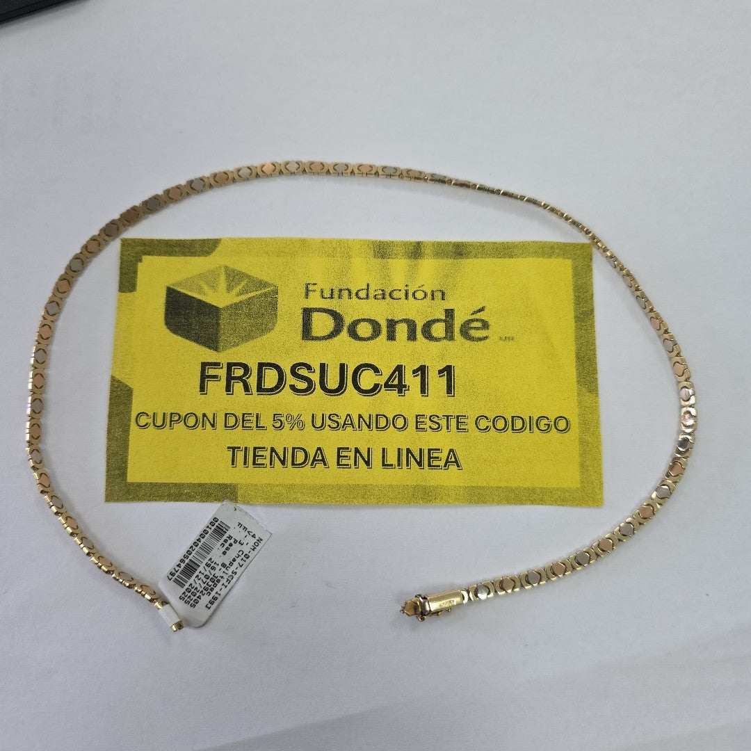 GARGANTILLA ORO 14 K 21,30 GRMS (SEMINUEVO)