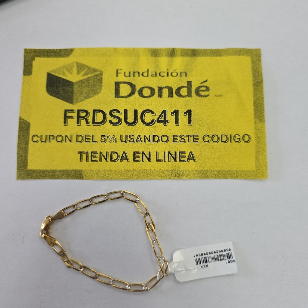 PULSERA TEJIDO ESLABONES 4G 18 CM (NUEVO)