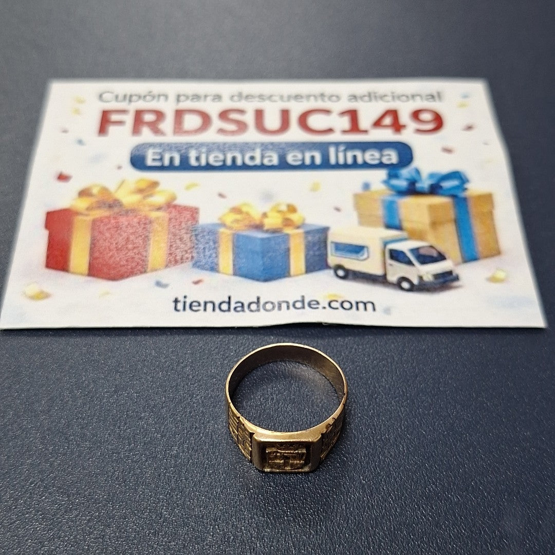ANILLO DE GRADUACIÓN ORO 8 K 4,30 GRMS (SEMINUEVO)