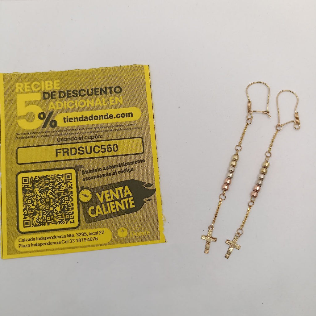 ARETES PAR ORO 10 K 1.5 GRMS (SEMINUEVO)